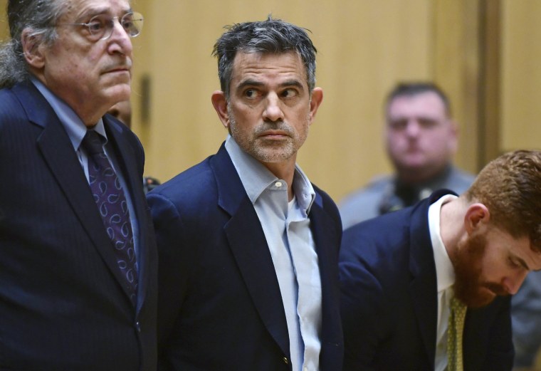 Fotis Dulos is arraigned on murder and kidnapping charges on Jan. 8, 2020, in Stamford, Conn.