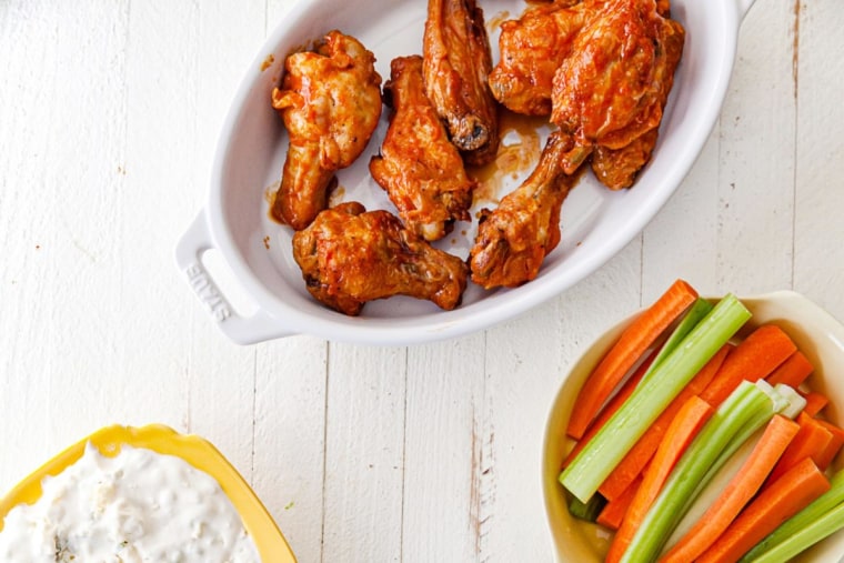 Carrots and celery are one way to make to make us feel better about all the wings we're going to eat on Super Bowl Sunday.