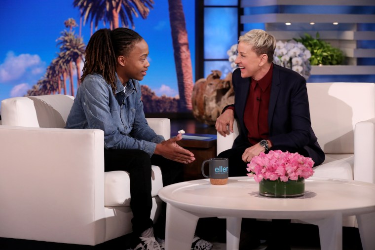 Ellen DeGeneres urged DeAndre Arnold's school "to do the right thing" after she chatted with him on her