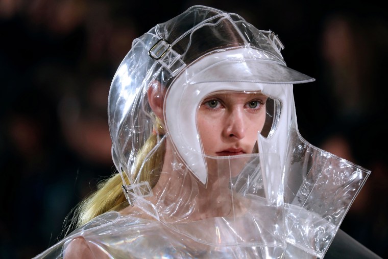 Image: A model presents a creation for Maison Margiela during the 2018/2019 fall/winter collection fashion show