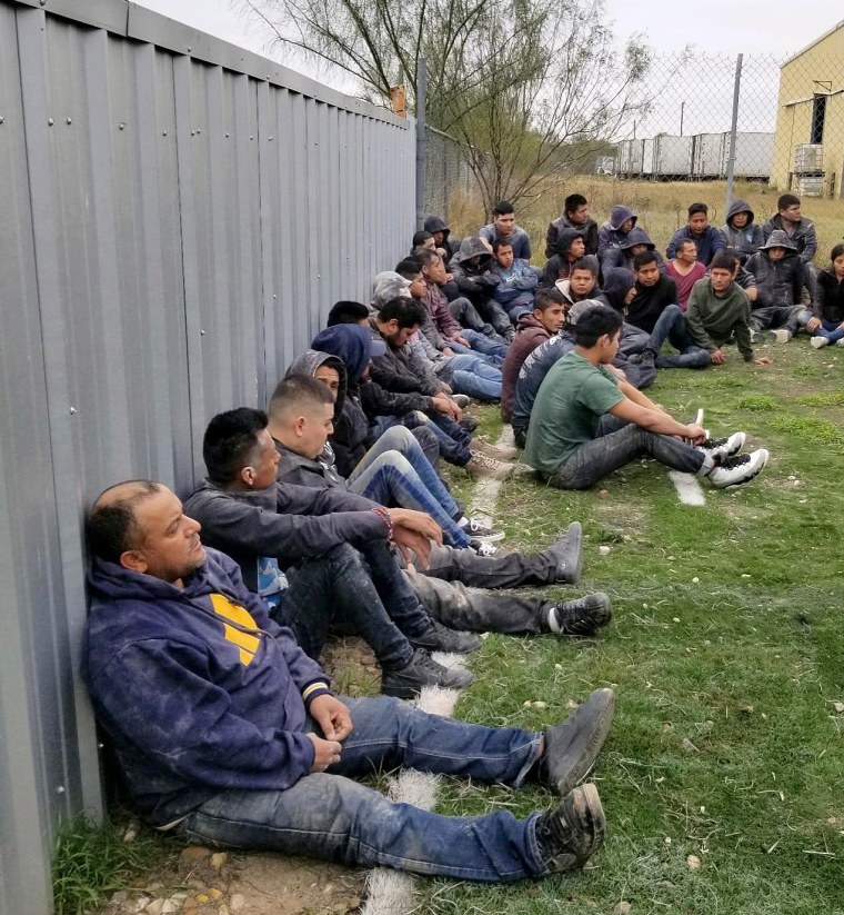 The bottom container concealed 36 undocumented immigrants and was resting on top of the plywood which was a mixture of sand, dirt, and gravel.