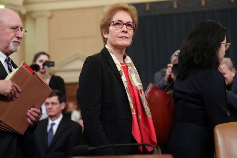 Image: Former U.S. ambassador to Ukraine Yovanovitch testifies before House Intelligence Committee hearing on Capitol Hill in Washington