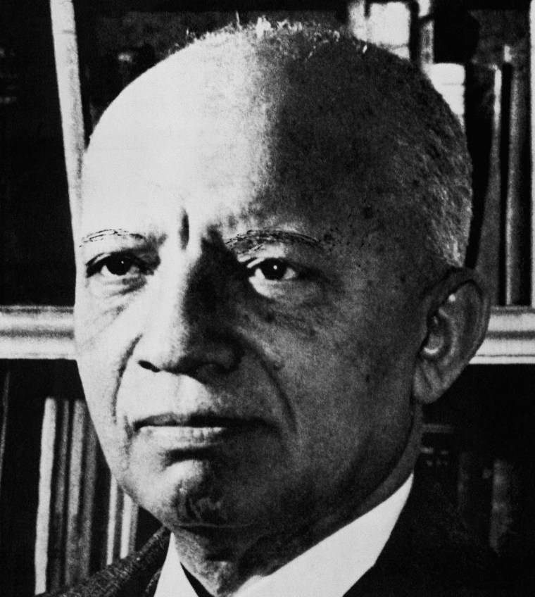 Image: Carter G. Woodson, an African-American historian, in an undated photo.