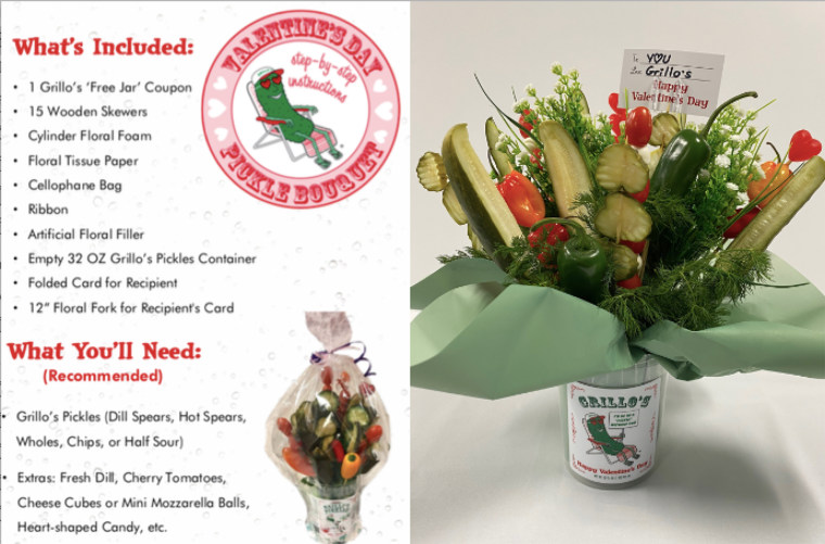 Grillo's Pickles Is Selling A Pickle Bouquet Kit for Valentine's