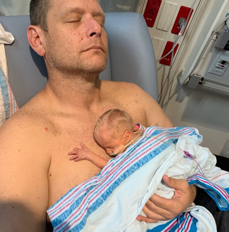 Askew says he will continue to post dance videos on TikTok until Dylan comes home from the hospital, as a way of cheering his son on and connecting with other NICU families.