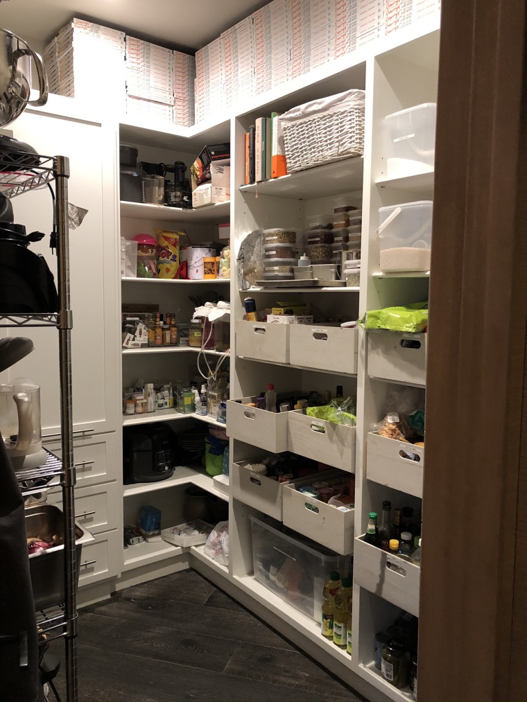 Before: the pantry was far more organized than most, but lacked solutions to maintain it, Safford said.