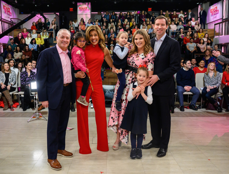 Hoda and Jenna's families surprised them for their first show with a live studio audience.