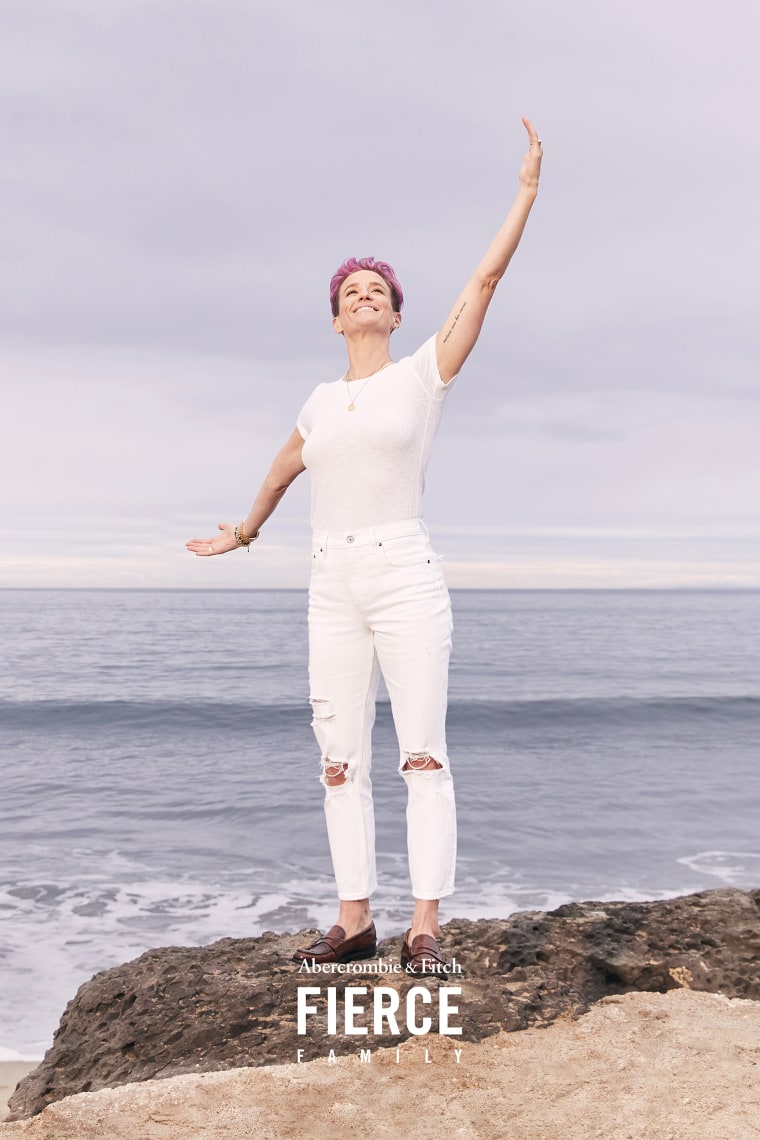 World soccer champion and LGBTQ activist Megan Rapinoe appeared in a series of empowering photos for the campaign.