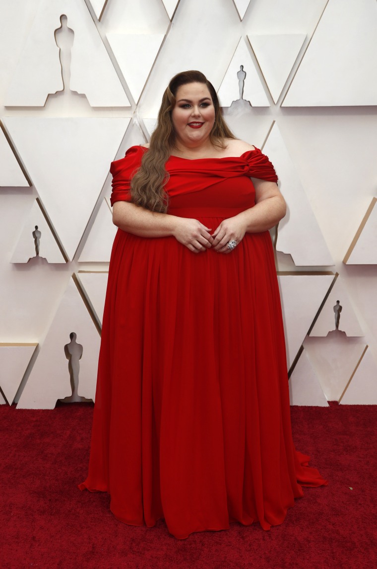 Chrissy Metz Oscars 2020 red carpet, Christian Siriano 