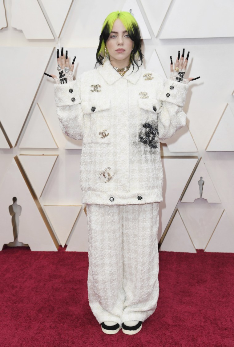 Billie Eilish Oscars 2020 red carpet, Chanel