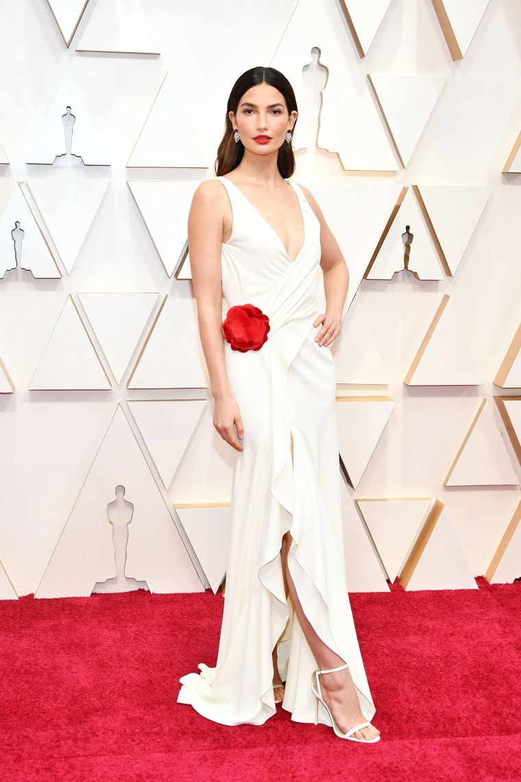 Lily Aldridge 2020 Oscars red carpet