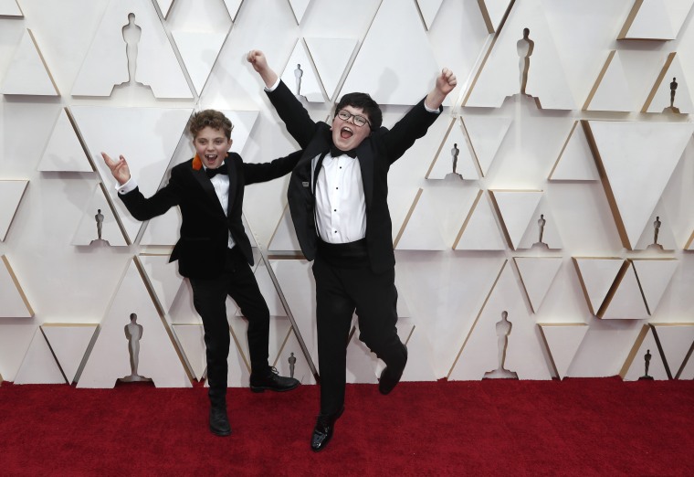 Roman Griffin Davis and Archie Yates Oscars 2020