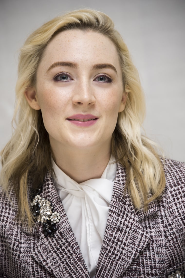 Saoirse Ronan at "Lady Bird" Press Conference