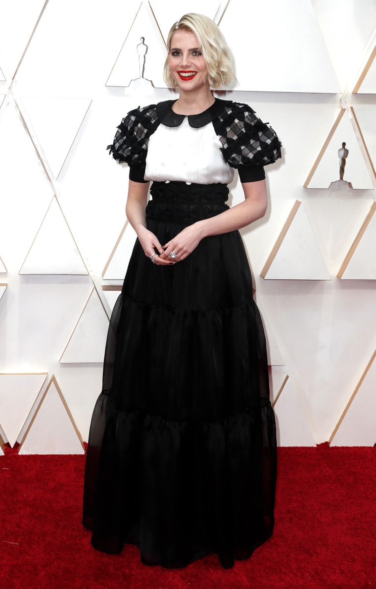 Lucy Boynton Oscars 2020 red carpet