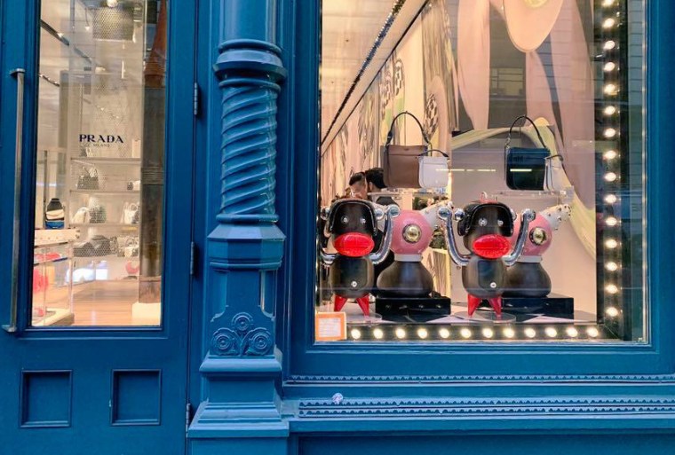 Image: A display at a Prada store in Manhattan on Dec. 13, 2018.