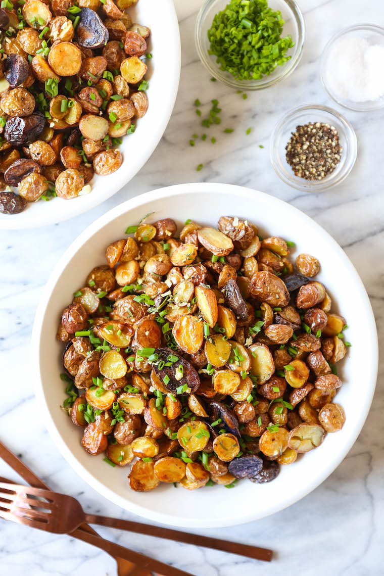 Crispy herb roasted potatoes