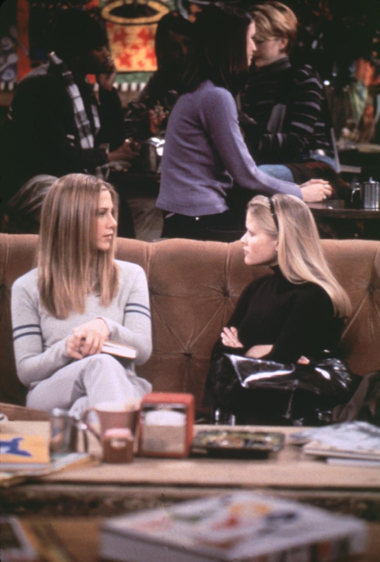 Jennifer Aniston and Reese Witherspoon on "Friends"