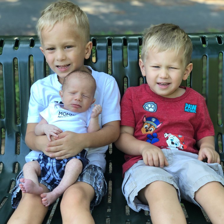Despite having tumors in his eyes and chemotherapy before age 1, Tristen is an outgoing friendly oldest brother. Caison, is a "typical middle child." But the two of them absolutely adore younger brother Carter who just started his cancer treatments. 