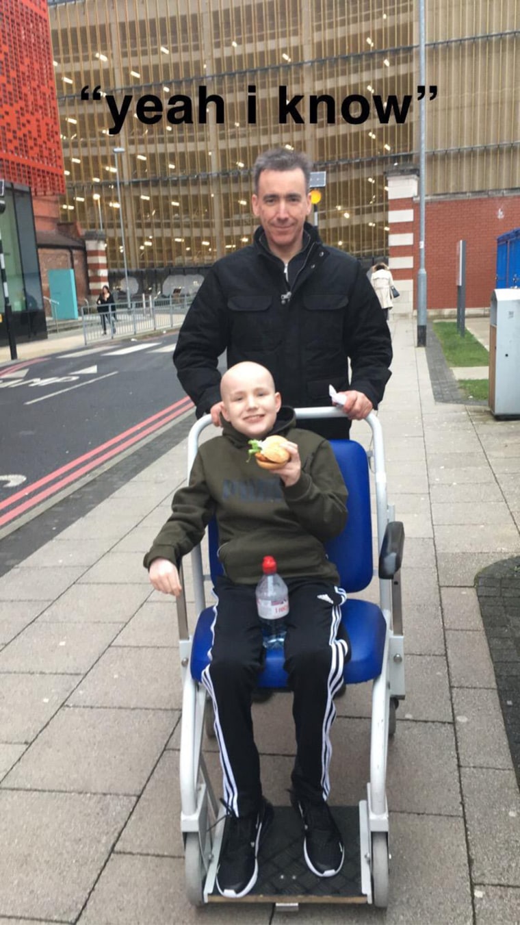 Joel Shaw and his dad.