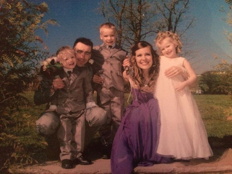 Joel Shaw, far left, with David Shaw, Julie Shaw, and his siblings Jake and Jasmine. 