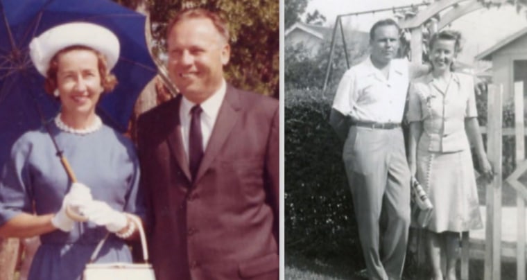The couple first met in college in 1934 and have been married since 1939. 