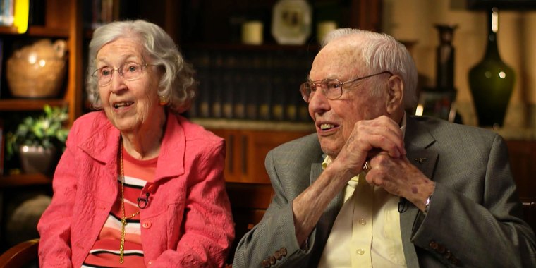 Charlotte and John Henderson are celebrating their 80th Valentine's Day together as the oldest married couple on Earth at a combined 212 years. 