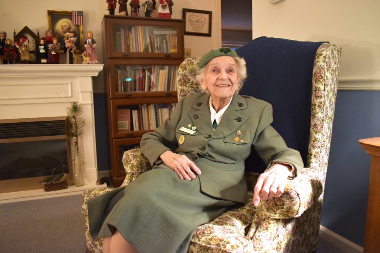 98-year-old Girl Scout Ronnie Backenstoe
