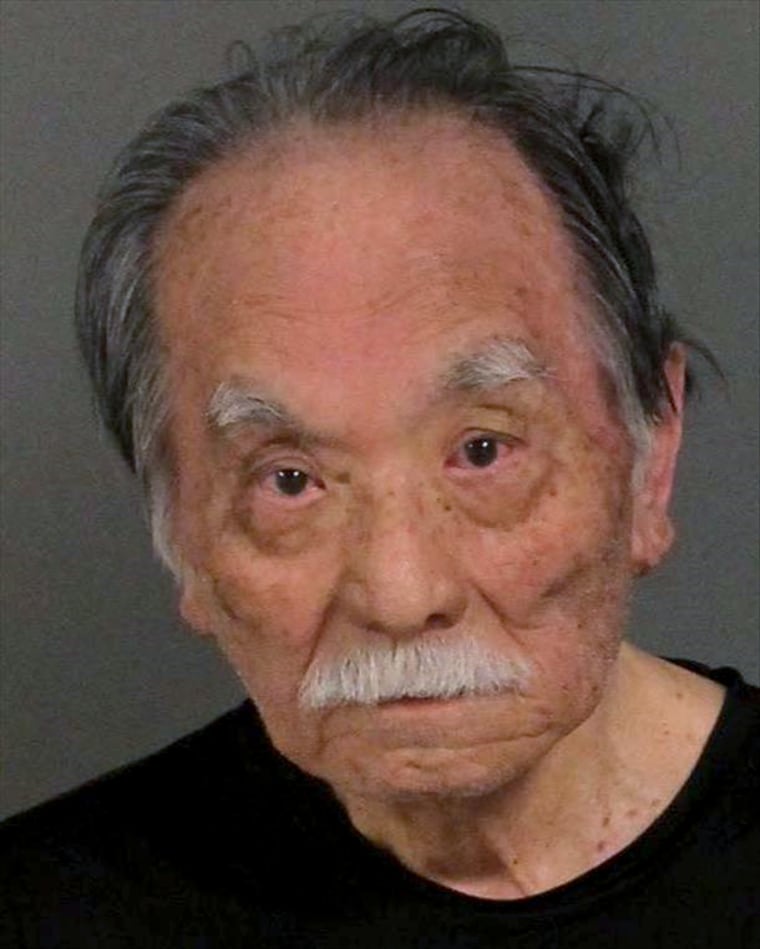 Image: Toshiro Isa, 85, was booked on suspicion of felony hit-and-run and vehicular manslaughter in Corona, Calif.