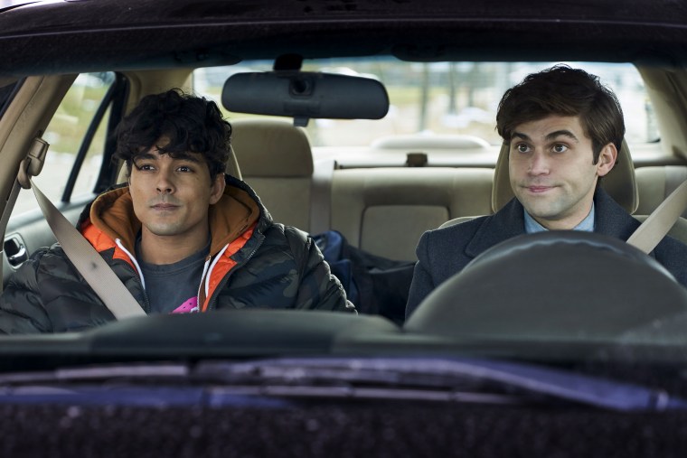 Image: \"The Thing About Harry,\" which premieres Valentine's Day, follows the tumultuous relationship between high school nemeses, straight-laced Sam (Jake Borelli) and flighty Harry (Nico Terho).