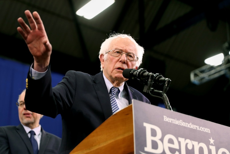 Image: Presidential Candidate Bernie Sanders Holds NH Primary Night Event In Manchester