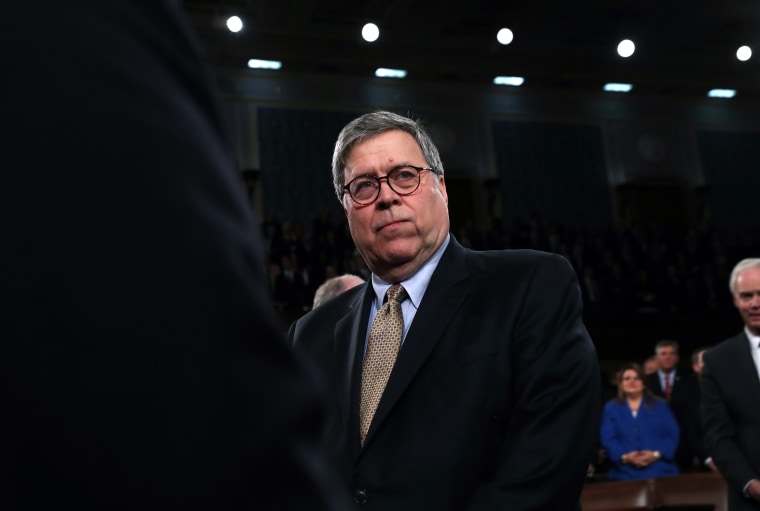 Image: Attorney General William Barr on Capitol Hill in Washington, Feb. 4, 2020.