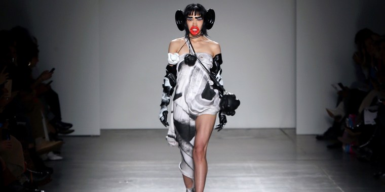 FIT fashion show, Junkai Huang fashion show, racist fashion accessories