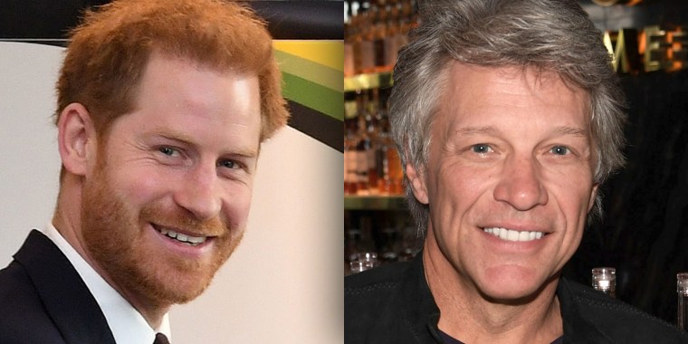 Prince Harry and Jon Bon Jovi