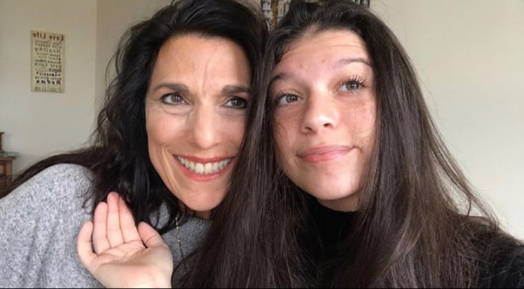 Katie Giovanniello with her mother, Colette. 
