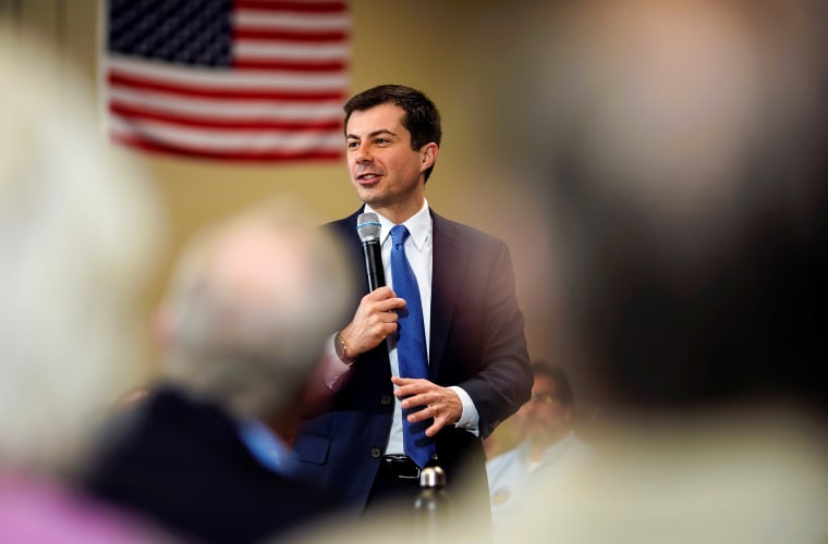 Image: Democratic 2020 U.S. presidential candidate former South Bend, Indiana Mayor Pete Buttigieg attends a campaign event in Las Vegas
