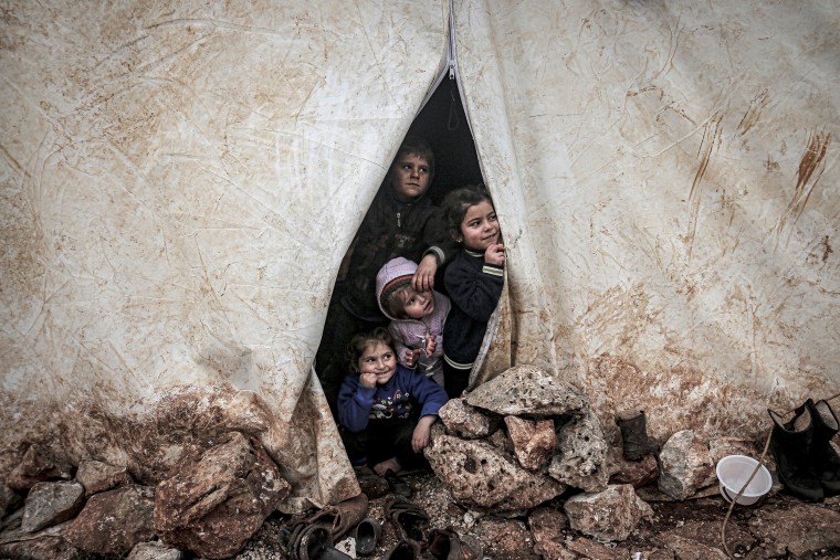 Image: Syrians fled attacks of Assad Regime and its allies