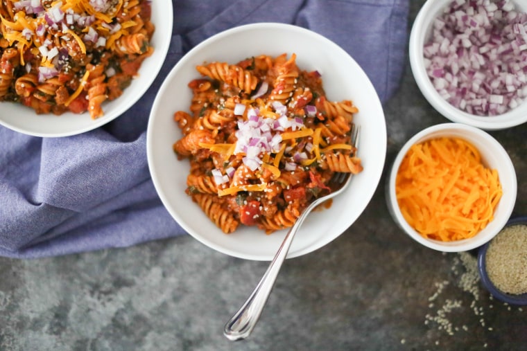 One Pot Cheeseburger Fusilli