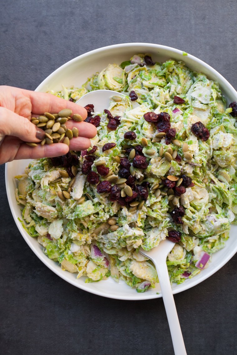 Creamy Brussels Sprouts Slaw