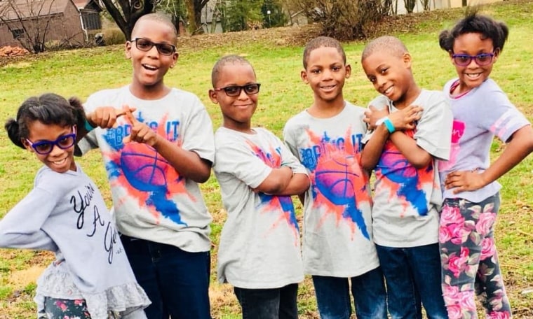 The McGhee sextuplets: Elijah, Issac, Josiah, Madison, Olivia and Rozonno Jr.