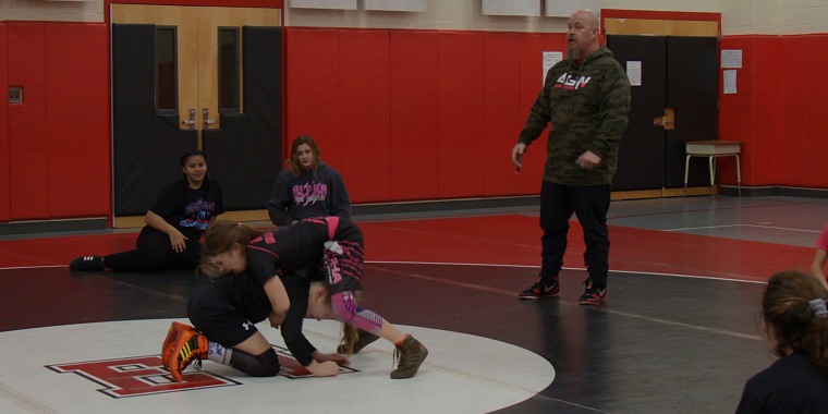 Team Alpha started five years ago with nine girls, now they have more than 50 girls participating in their club wrestling team.