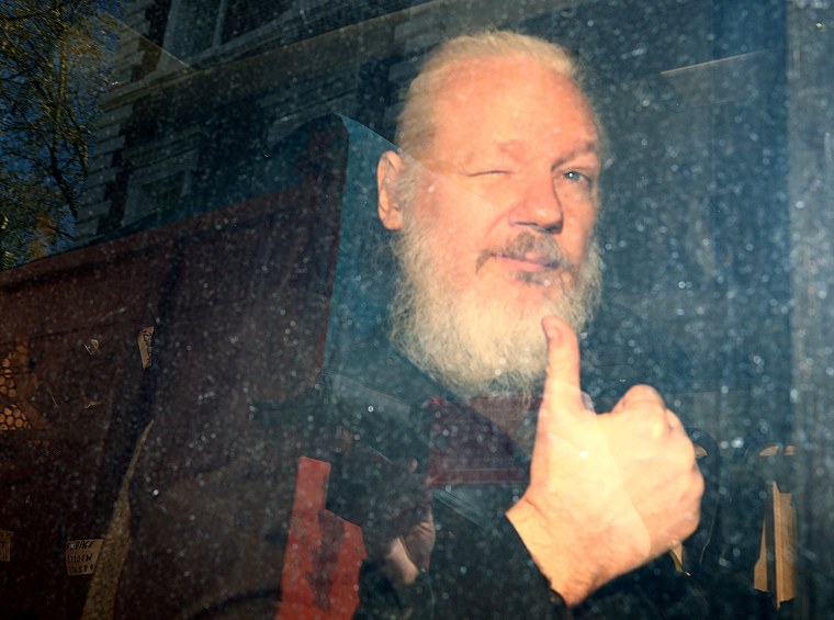 Image: WikiLeaks founder Julian Assange arrives at the Westminster Magistrates Court, after he was arrested in London