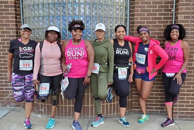 Runners at the Black Girls Run! 5K and marathon meetup in Miami in early February.