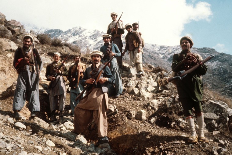 Image: Afghan anti-Soviet resistance fighters 