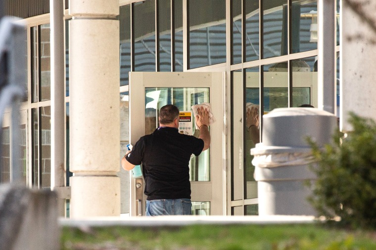 Image: Seattle Area High School Closed For Disinfecting, After Family Member Of School Staffer Quarantined For Possible Coronavirus