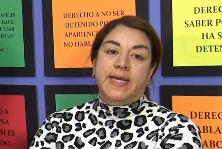 The mother, who identified herself only as Ms. Vasquez, held a press conference on Monday to call on police to investigate the incident as a hate crime.