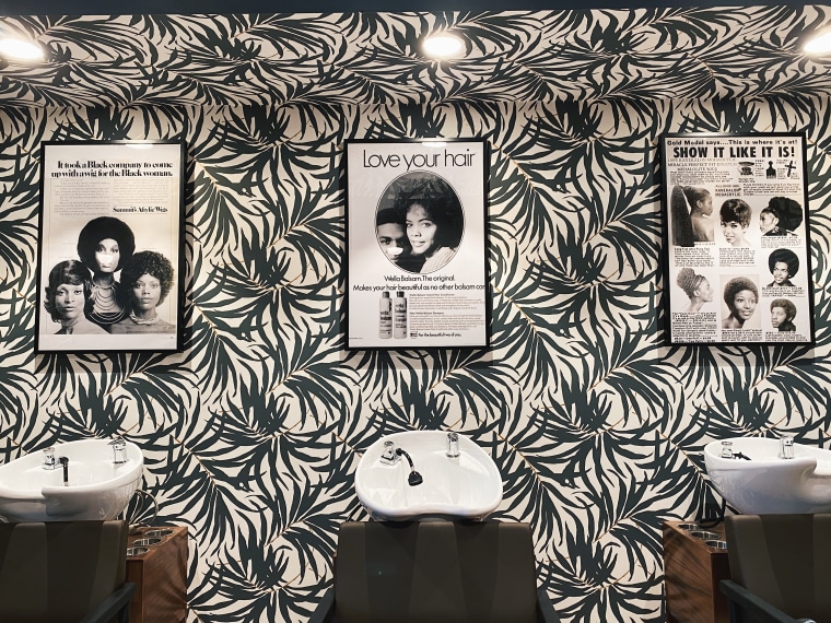 Inside Naza Beauty's first location in San Francisco, California.