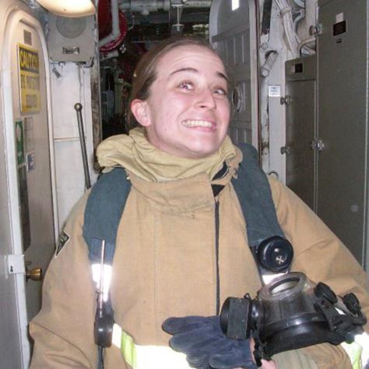In the military, Kelsey Gumm was a damage controlman, aka a firefighter. Once during a training she fainted, but doctors suspected it was just stress and anxiety. 