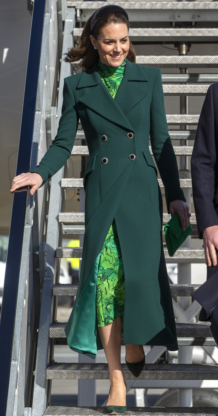 Kate Middleton Shows Off Classy Style in Forest Green Suit