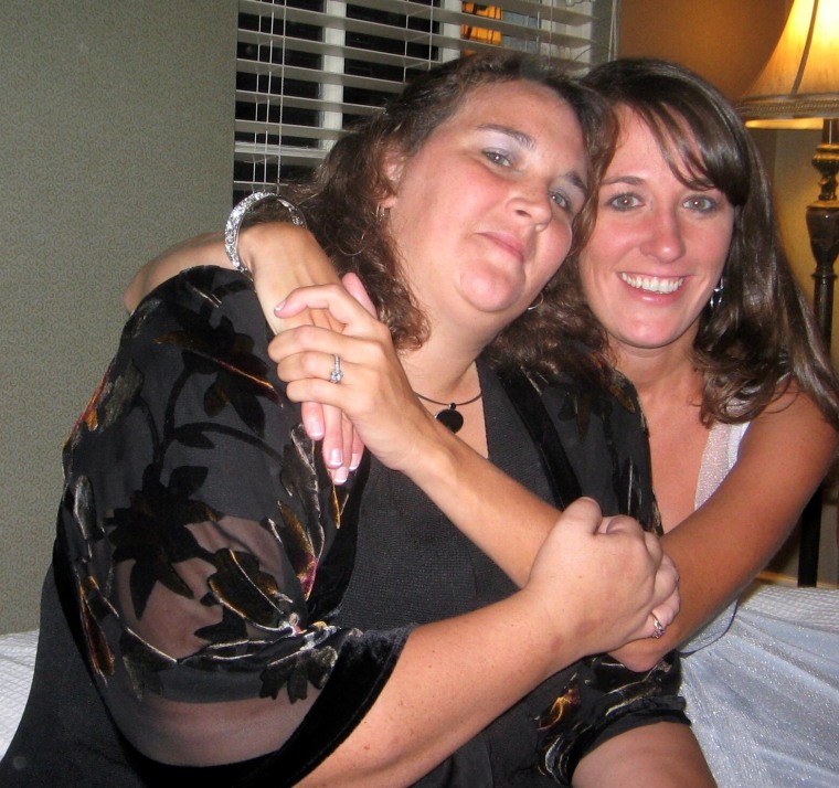 Heather Millen, right, and her older sister, Denise.