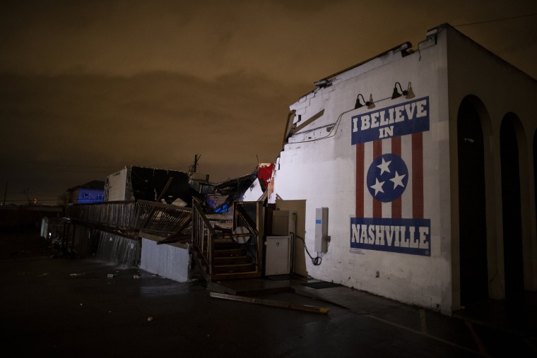 Tornado Hits Nashville, Tennessee